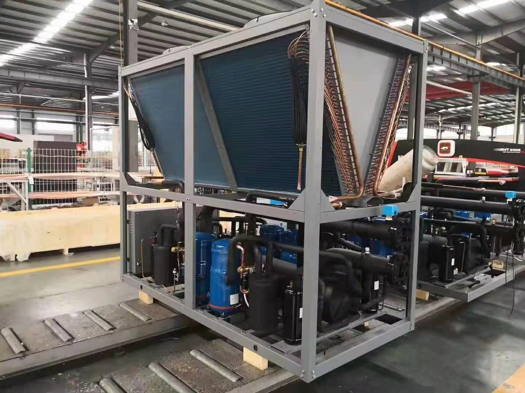 Home Heating Packaged Air Cooled Chiller Condenser Units For Hot Water 750Kg